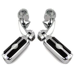 할리 투어링 스트리트 글라이드 일렉트라 로드 킹 소프트테일 다이나 트라이크 스포스터 1-1 /4인치 엔진 가드 32mm용 1.25인치 고속도로 풋페그 조절식 페그 장착