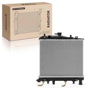 A-Premium Engine Coolant Radiator Assembly with Transmission Oil Cooler Compatible with Ford Festiva