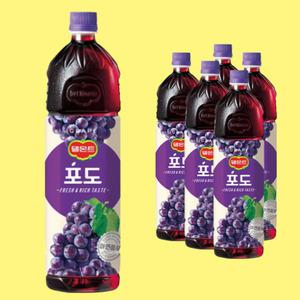 델몬트 포도 1.5Lx6펫 주스 음료