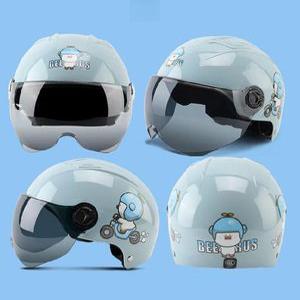 귀여운 캐릭터 헬맷 여성 스쿠터 자전거 오토바이 하프페이스