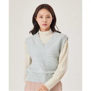 [조이너스]브이넥꽈배기펀칭베스트_JCCS0-WSV010