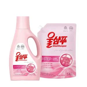 애경 울샴푸 오리지널 용기1L + 리필 1.4L