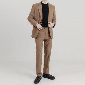 남자 무지 셋업 정장세트 정장 수트 양복 DB-SSA-98-카멜