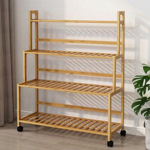 모리 이동식 거실 화분받침대 화분 스탠드 바퀴형 다육이 거치대 화분선반 장식장 진열장