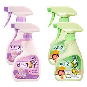 해피홈 초파리 제로 제거제 + 진드기 제거제 각 290ml 2개