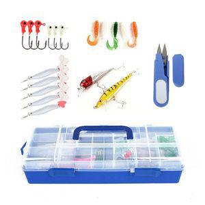 [SAPA]싸파 올라운드 루어채비 19종세트 태클박스포함 (스푼 웜 지그헤드 미노우)..