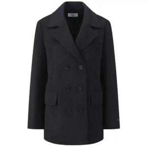 [롯데백화점]씨씨콜렉트 테일러드 더블 브레스티드 하프 코트 (C244MSG551)