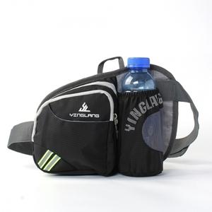 물병포켓 가벼운 등산 힙색 야외 허리가방 (블랙)