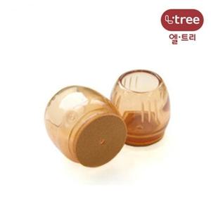 의자발캡 항아리투명 원형(30mm)4입 (의자발커버/바닥보호용품/마루보호/긁힘방지)
