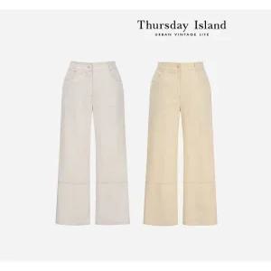 [써스데이아일랜드][Thursday Island] 절개 일자 팬츠(T234MPT248W)