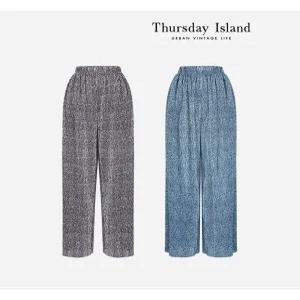 [써스데이아일랜드][Thursday Island] 허리 밴딩 일자 팬츠(T234MPT236W)