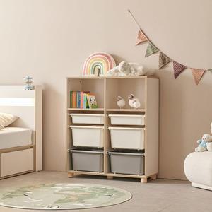 950 어린이 장난감 정리 수납장 바구니 교구장 아이방 오픈장 유아책장 진열장