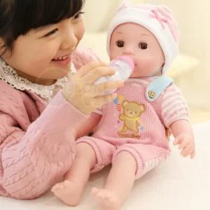 원앤원 내동생 코코 아기인형 방귀뀌고 울고웃는 소꿉놀이 애기 돌보기 인형 우유병 옷입히기