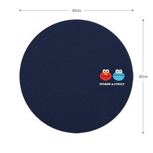 세서미)네이비메모리폼원형방석