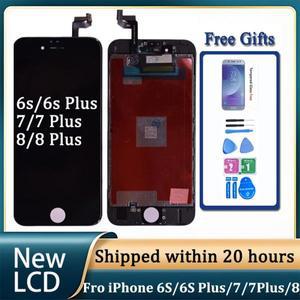아이폰 6S 7 8 플러스용 LCD 터치 스크린 교체 디지타이저 어셈블리, A +++ 품질