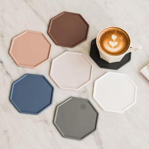 헥사곤스타일세련 실리콘 폴리곤 컵받침 11cm