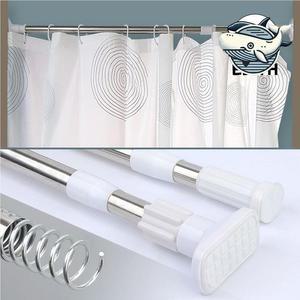 원형 샤워커고급튼봉 조절형 피팅룸 커튼봉 투명