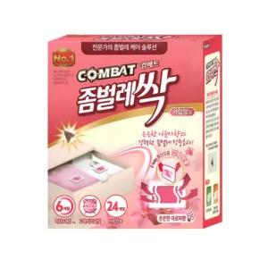 컴배트 좀벌레싹 서랍장용 24개입 아로마향 좀벌레 퇴치제 퇴치약