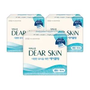 디어스킨 에어쿨링 날개형, 중형, 16매, 3개