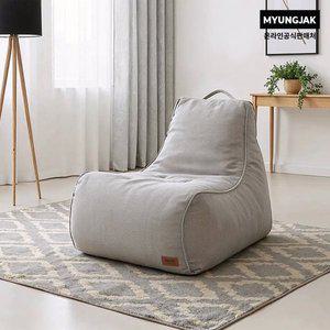 [명작가구] 빈백 소파 쿠션의자 MOETT Umade702 포그그레이 편한 싱글 1인용쇼파 원룸 독서 올리핀