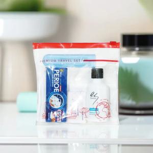 프리미엄 여행용세트 3호 여행용 세면도구 휴대용 파우치 트래블키트 비누 칫솔 치약 샴푸