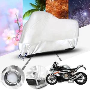 S 1000 RR 바이크용 실버업 바이크 커버 실버 1개