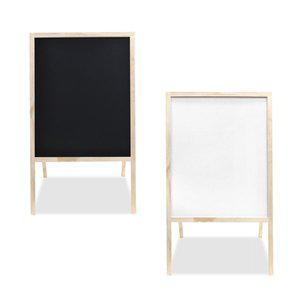 쿨로하 양면 이젤 보드판 풀세트 원목 프레임 마카펜 3색 분필 발송