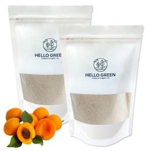 헬로우그린 행인 살구씨 가루 분말 300gx2(팩) 피부미용팩 워시오프팩 천연팩