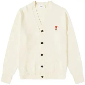 [명품] HKC001.001 709 하트 로고 브이넥 가디건 바닐라 남성 가디건