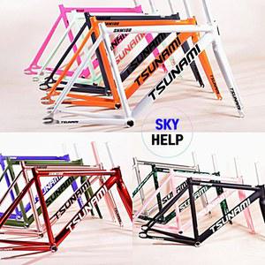 픽시 쓰나미 바이크 자전거 등하교 테이퍼드 세트 로드 프레임 인치 트랙 전원