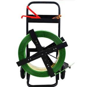 PP밴드 거치대 정리 바퀴 밴딩기 단일 철제 벨트 블랙 디스크 노끈 운반함 디스팬서