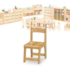 [S13BB1B]원목 공부용의자 등받이 유아 나무교구