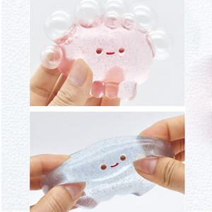 찐득볼 해파리피플 말랑젤리 말랑이 장난감 완구 스트레스볼 스퀴시볼 -색상랜덤 1p