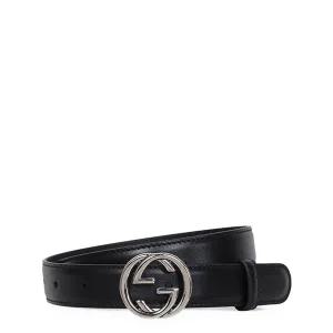 구찌 25SS 블랙 인터로킹 G 벨트 774451 0YA0N 1000
