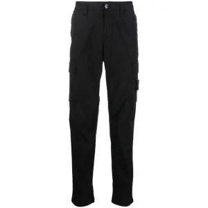 [스톤아일랜드][명품] 스톤 아일랜드 스톤아일랜드 수피마 카고 팬츠 블랙 3100304