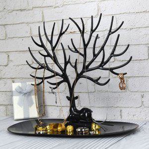 트레이 블랙 반지 주얼리 악세사리 인테리어 거치대 사슴뿔 걸이