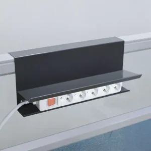 일상구상 파티션 선반+멀티탭 거치대  60) 그레이 파티션용품 사무실용품 사무용가구