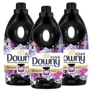 다우니 퍼퓸 블랙 미스티크 1L x 3개 초고농축 섬유유연제 본품