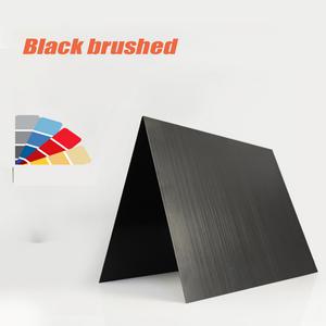 퍼티판 블랙 브러시 양극 산화 알루미늄 판 레이저 조각 부품 두께 0.5mm 0.8mm 1.5mm 2mm