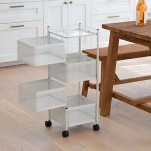 라즈웰 이동식 수납함 운동기구 부엌 카트 5단 탁상형 트레이 인테리어 보비