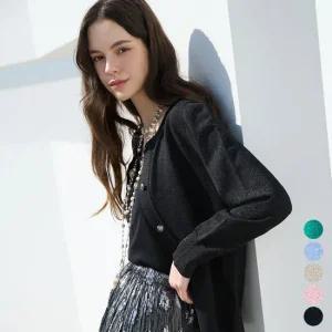 [엘루아] 크리스탈 라운드 니트 가디건 5종택1