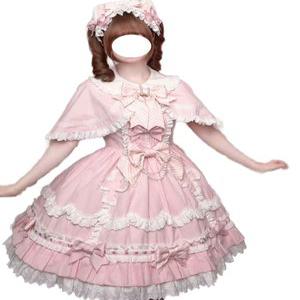 공주님 로리타 원피스 나비드레스 귀여운 코스프레 반팔 플라워