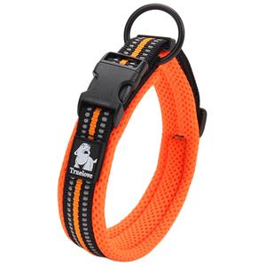 트루러브 대형견 목줄 오렌지 M