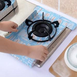 10개입 기름때 방지 알루미늄 호일 스토브 버너 커버 내열성 가스 오븐 상단 라이너 대부분의 재사용 도구