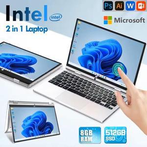 11.6인치 터치스크린 노트북 2 in 1 윈도우 11 프로 인텔 N4020 태블릿 PC 컴퓨터 8GB DDR4 128GB 256GB 51