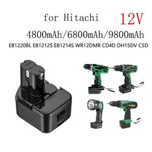 -히타치 12V WR12DMR CD4D DH15DV 니켈 카드뮴 무선 드릴에 적합 고품질 배터리 4800/6800/9800mAh