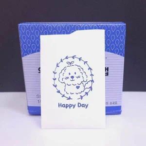 봉투컵사각컵정수기컵생수컵종이컵납짝컵 단독 디자인 구름이