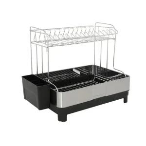 조리도구 스텐 건조 설거지 2단 식기대 수납 접시