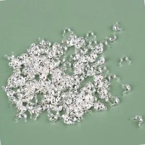 [오노마] ONM 누름볼 고리 목걸이 올챙이캡 실버 비즈공예부자재