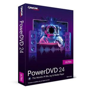 CyberLink PowerDVD 24 Ultra | 블루레이, DVD, 미디어 플레이어 소프트웨어 | 거의 모든 파일 형식 재생 [다운로드 카드 포함 소매 상자]
